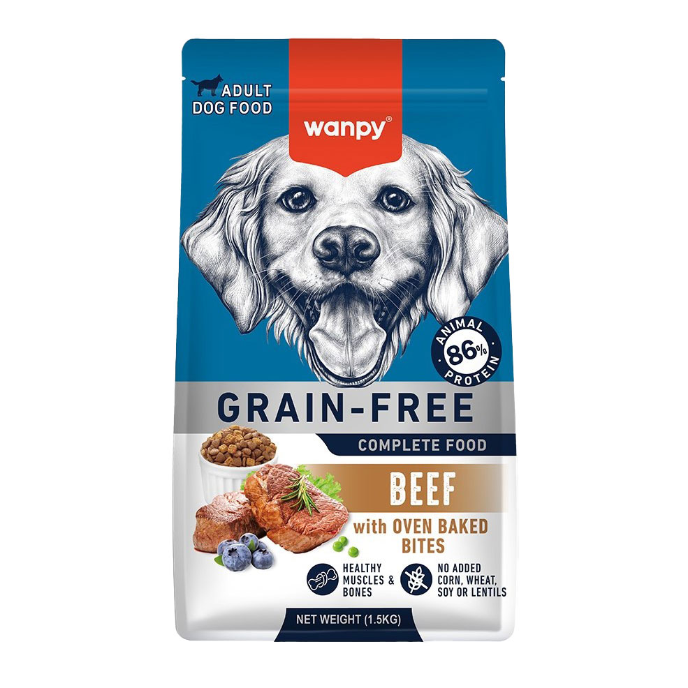غذای خشک سگ ونپی با طعم بیف Wanpy puppy food beef