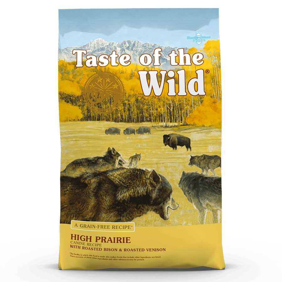 غذای خشک سگ تیست آف د وایلد با طعم گوشت گوزن دودی و گاومیش Taste Of The Wild High Prairie Canine Recipe Dog Food