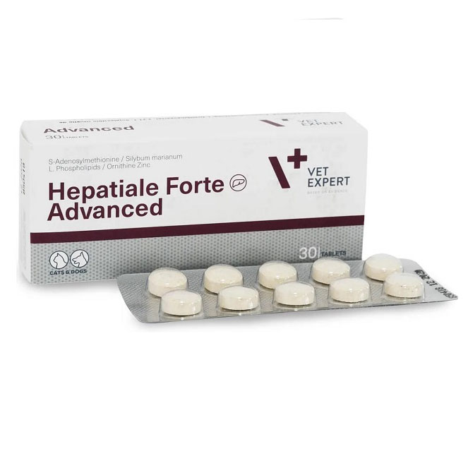 قرص تقویت کبد سگ و گربه هپاتیال وت اکسپرت HEPATIALE FORTE ADVANCED