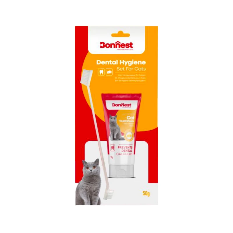 خمیر دندان مخصوص گربه بونست با طعم پنیر Bonnest Cat Toothpaste With Cheese Flavor