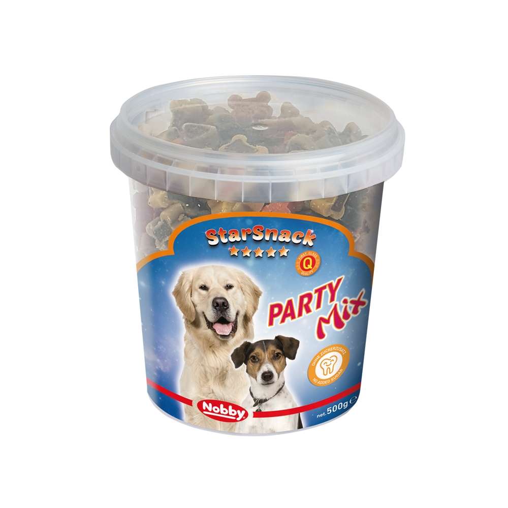 تشویقی سطلی سگ استخوان میکس آموزشی نوبی Nobby Star Snack Party Mix