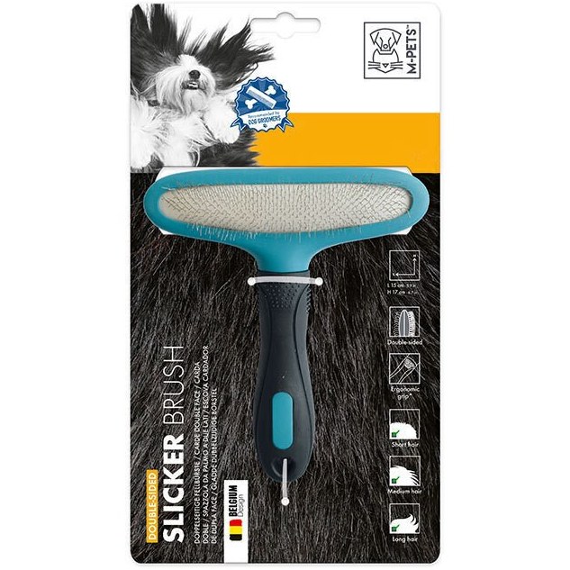 برس دوطرفه ام پتس double-sided slicker brush