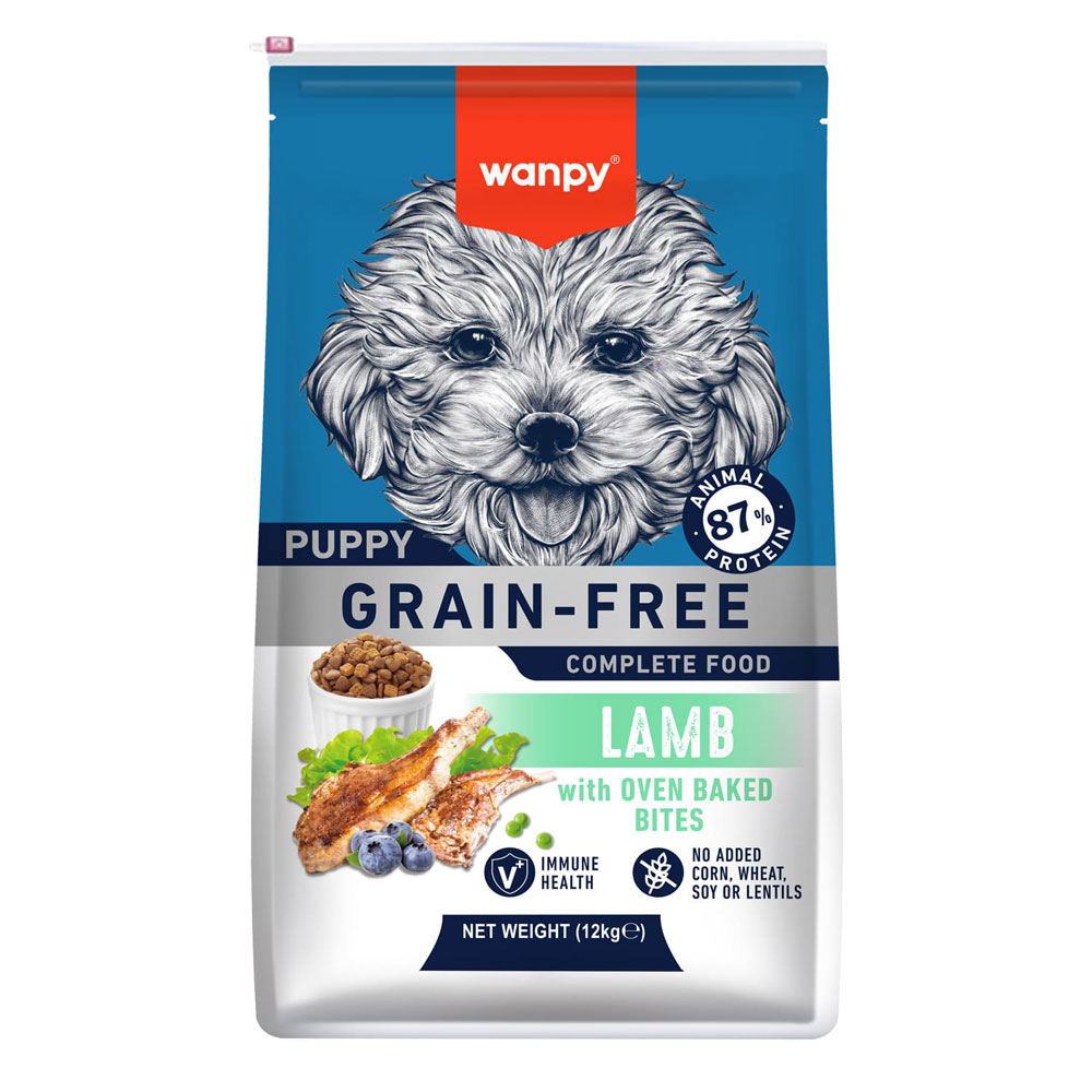 غذای خشک توله سگ ونپی با طعم بره Wanpy puppy food lamb