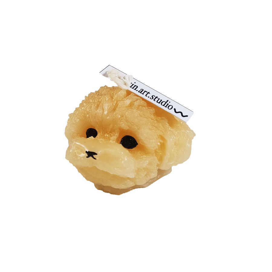 شمع طرح سگ پودل