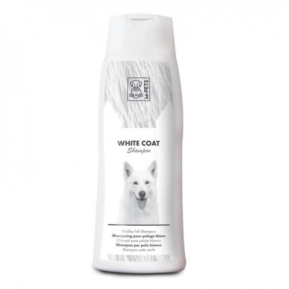 شامپو تخصصی سگ با موهای سفید ام پتس بلژیک mpets white coat 250 ml