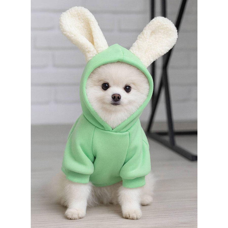 لباس هودی سگ و گربه گوش خرگوشی جدید