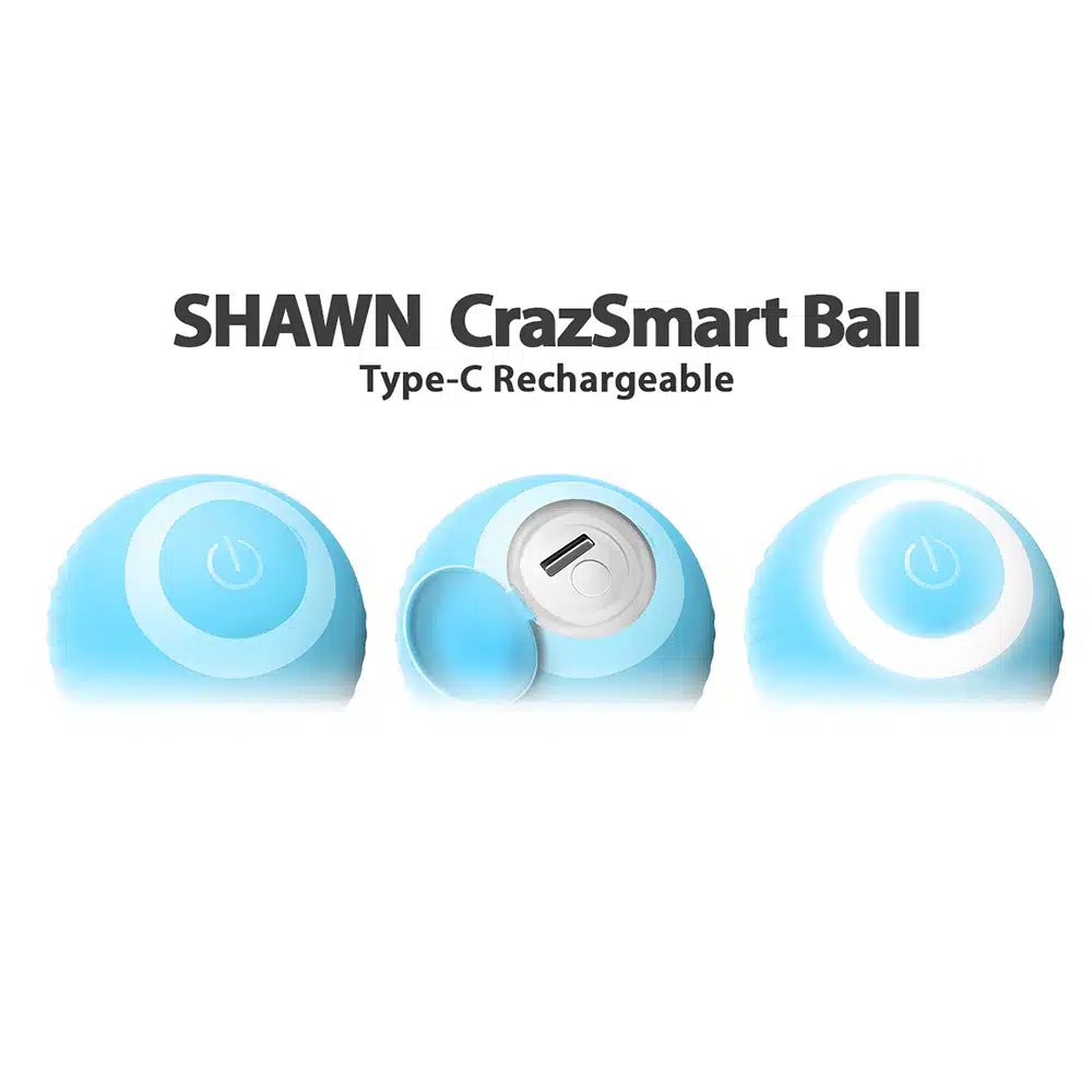 اسباب بازی توپ هوشمند گربه شاون SHAWN Critter Craze Smart Rotating Ball