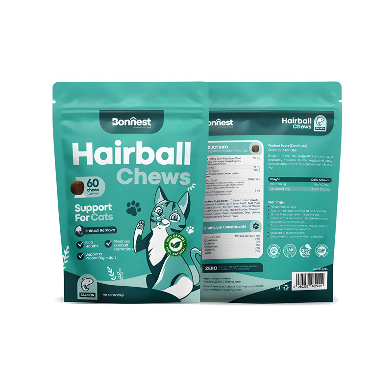 تشویقی جویدنی گربه بونست مدل ضد گلوله مویی Bonnest Cat Hairball Chews