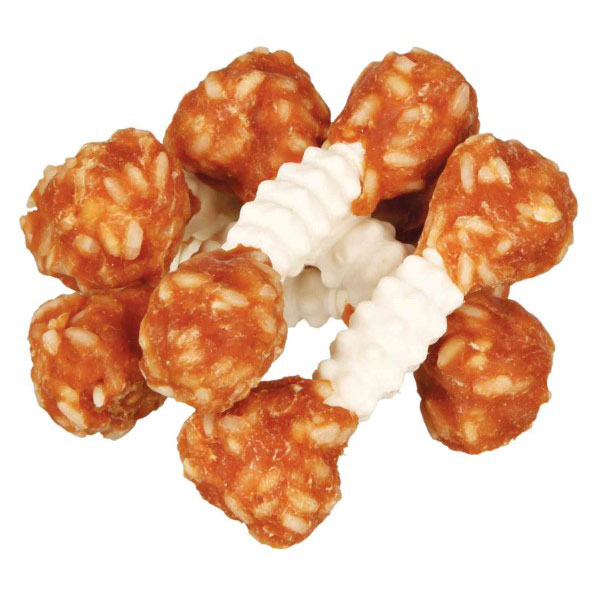 تشویقی دنتال سگ تریکسی مدل دمبل مرغ و برنج trixie chewing dumbbells