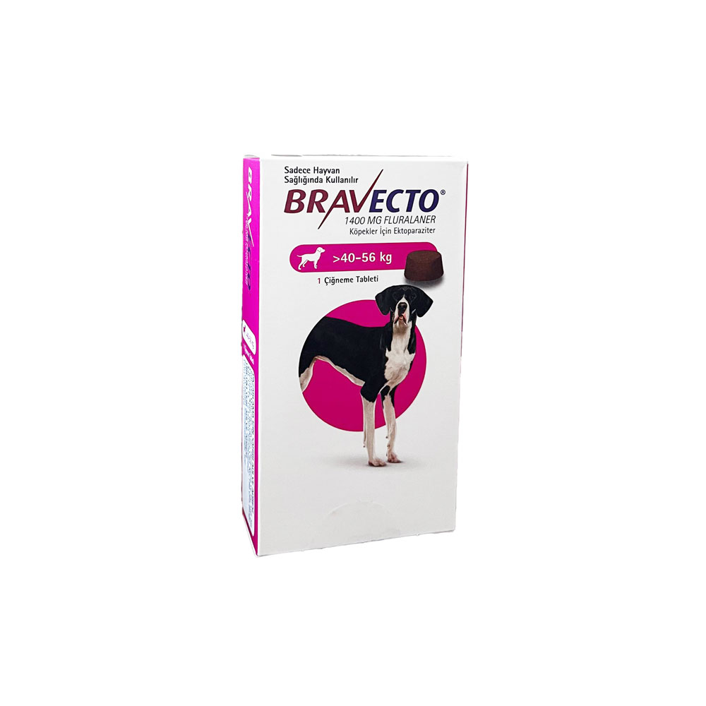 قرص ضد کک و کنه سگ براوکتو ترک bravecto وزن 40 تا 56 کیلوگرم