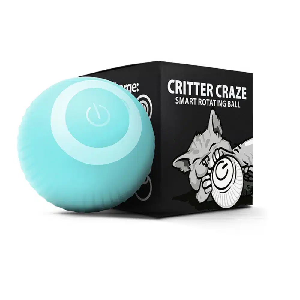 اسباب بازی توپ هوشمند گربه شاون SHAWN Critter Craze Smart Rotating Ball
