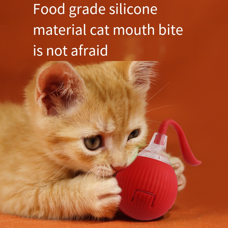 اسباب بازی سگ و گربه توپ با دم چرخان