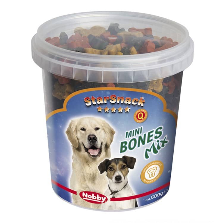 تشویقی سطلی سگ استخوان میکس آموزشی نوبی Nobby Star Snack Mini Bones Mix