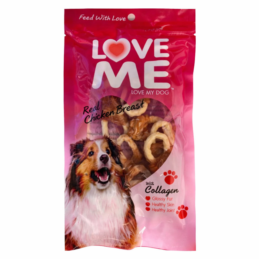 تشویقی دنتال سگ لاومی دورپیچ مرغ فلورایدی حلقه ای