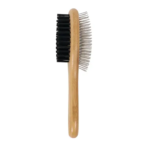 برس بامبو سگ و گربه دوطرفه ام پتس mpets bamboo double sided pin brush