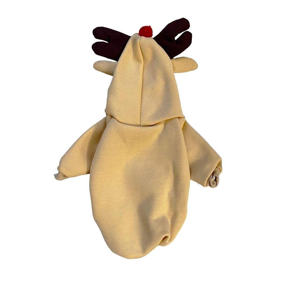 لباس هودی سگ و گربه طرح گوزن