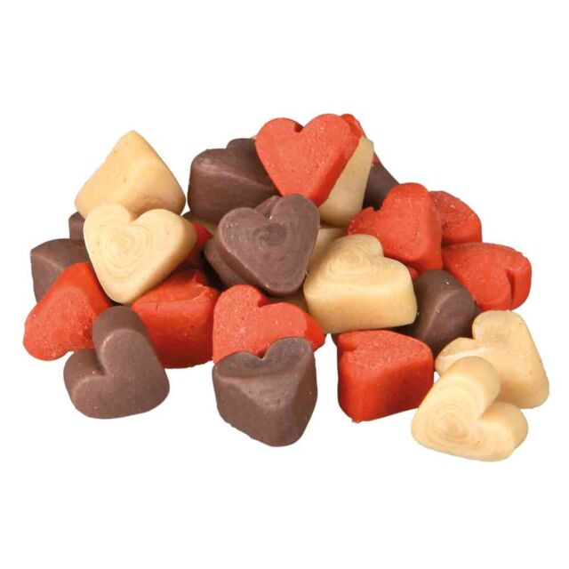 تشویقی سطلی سگ تریکسی مدل قلب طعم میکس trixie hearts
