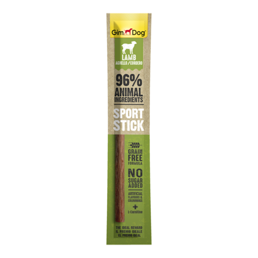 تشویقی مدادی سگ جیم داگ اسپرت با طعم گوشت بره GimDog Sport Stick Dog Treat With Lamb وزن 12 گرم