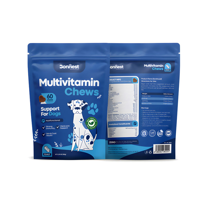 تشویقی سگ بونست مدل مولتی  ویتامین جویدنی Bonnest Dog Multivitamin Chews