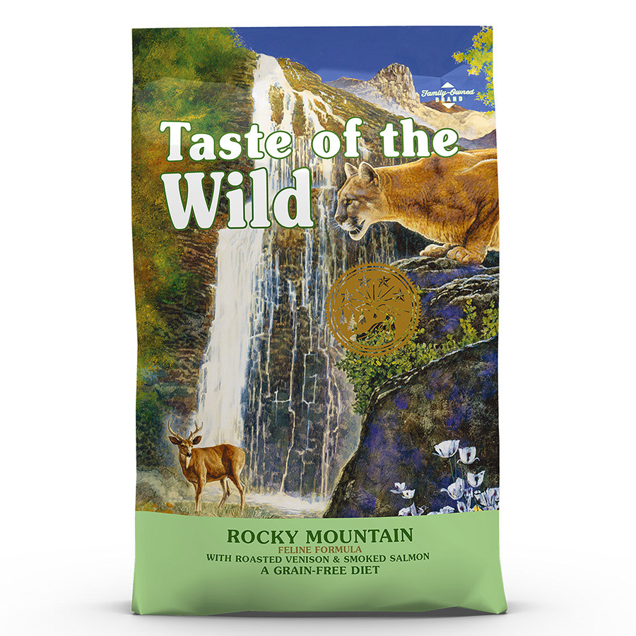 غذای خشک گربه تیست اف د وایلد با طعم گوشت گوزن کبابی و ماهی سالمون دودی Taste Of The Wild Rocky Mountain Feline Recipe Cat Food