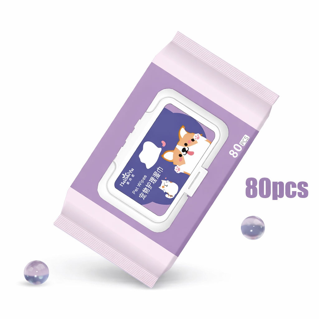 دستمال مرطوب مخصوص حیوانات خانگی میشیو meishiyu