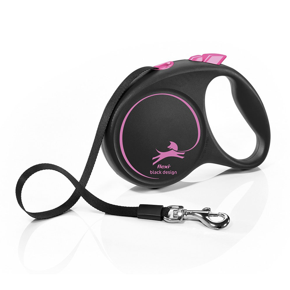 قلاده متری فلکسی مدل black design سایز مدیوم Flexi