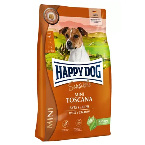 غذا خشک سگ عقیم شده هپی داگ  مدل مینی توسکانا mini toscana