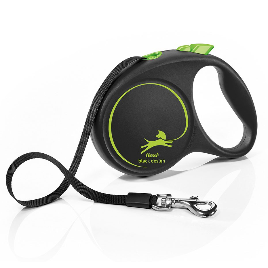 قلاده متری فلکسی مدل black design سایز مدیوم Flexi