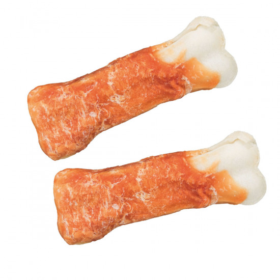 تشویقی سگ تریکسی استخوان فلورایدی با دورپیچ مرغ chewing bones