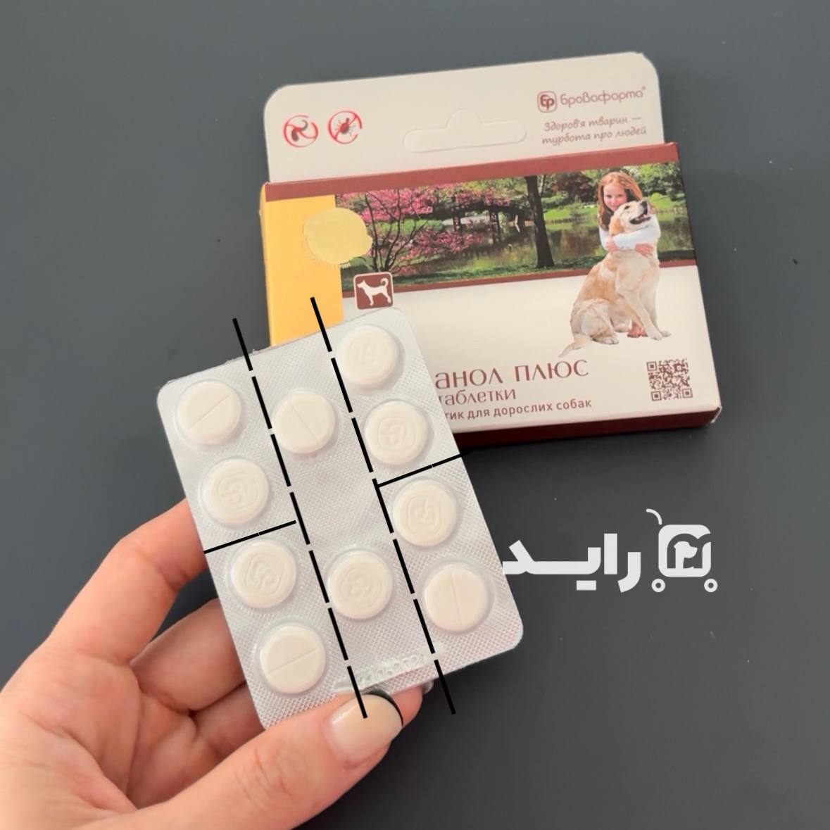 قرص ضد کک و کنه و انگل سگ برووانول brovanol