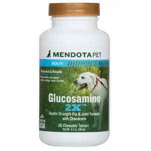 قرص مکمل سلامت مفصل سگ مندوتا پت Mendota pet Glucosamine 2x