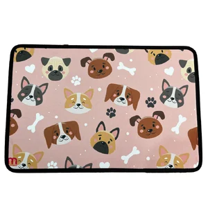 مت زیر ظرف آب و غذا می پت طرح سگ و پنچه