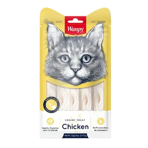 بستنی گربه با طعم مرغ ونپی wanpy creamy treat chicken