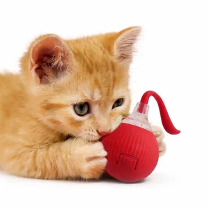 اسباب بازی سگ و گربه توپ با دم چرخان