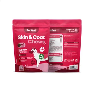 تشویقی سگ بونست مدل تقویت پوست و مو جویدنی Bonnest Dog Skin & Coat Chews