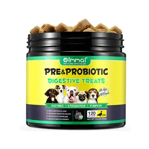 تشویقی پروبیوتیک جویدنی با طعم اردک 120 عددی مخصوص سگ اویمال Oimmal pre&probiotic digestive treats