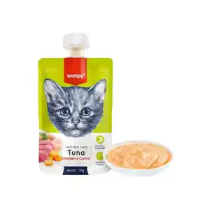 پودینگ گربه ونپی با طعم ماهی تن Wanpy Soup Tuna وزن 90 گرم