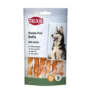 تشویقی دنتال سگ دورپیچ مرغ تریکسی deta fun rolls