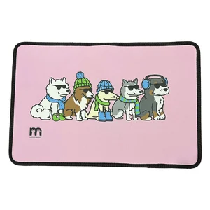 مت زیر ظرف آب و غذا می پت طرح سگ صورتی