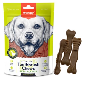 تشویقی دنتال ونپی سگ مدل مسواک با طعم گوشت toothbrush beef flavor