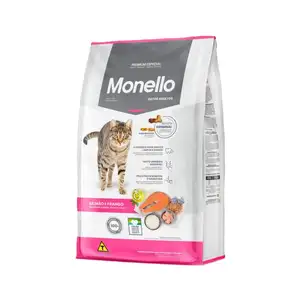غذای خشک گربه بالغ با طعم میکس ماهی و مرغ مونلو Monello Adult Cat Mix Salmon and Chicken