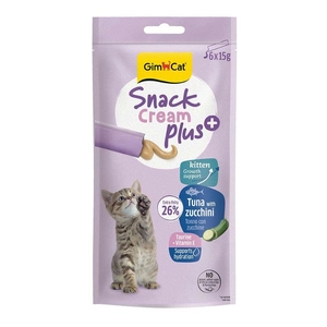 بستنی بچه گربه جیم کت با طعم ماهی تن و کدو GimCat Snack Cream Kitten Plus