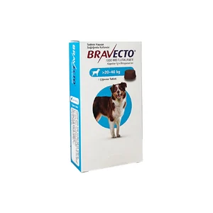 قرص ضد کک و کنه سگ براوکتو ترک bravecto وزن 20 تا 40 کیلوگرم
