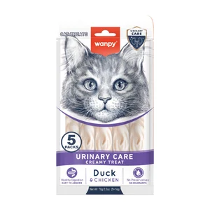 بستنی درمانی گربه ونپی مدل حفظ سلامت مجاری ادراری با طعم اردک Wanpy Urinary Care Creamy Treat