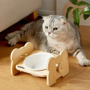 ظرف آب و غذا سگ و گربه سرامیکی مدل لونا