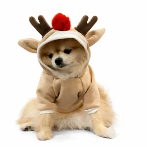 لباس هودی سگ و گربه طرح گوزن