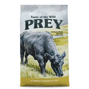 غذای خشک گربه تیست آف د وایلد با طعم گوشت گاو Taste Of The Wild Prey Angus Limited Ingredient Recipe Cat Food