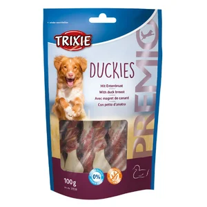 تشویقی سگ تریکسی استخوان دورپیچ طعم اردک Trixie Duckies