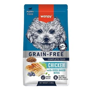 غذای خشک توله سگ ونپی با طعم مرغ Wanpy puppy food chicken