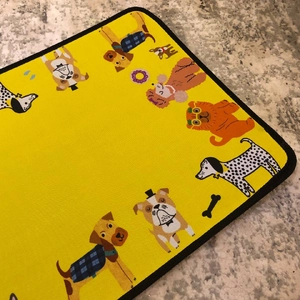 مت زیر ظرف آب و غذا می پت طرح سگ